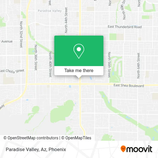 Paradise Valley, Az map