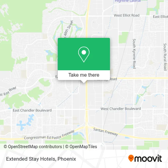 Extended Stay Hotels map