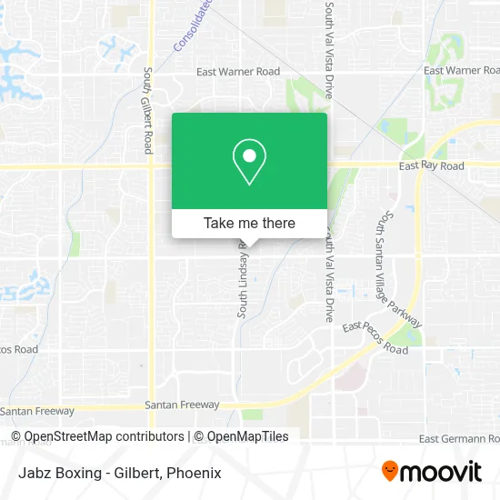 Jabz Boxing - Gilbert map