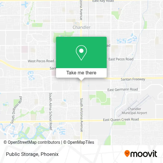 Public Storage map