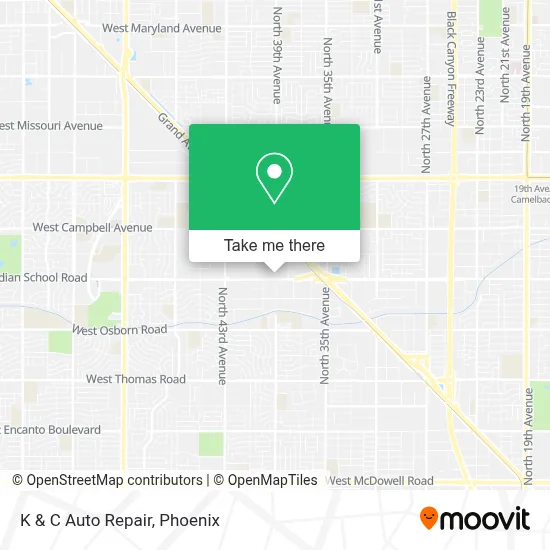 K & C Auto Repair map
