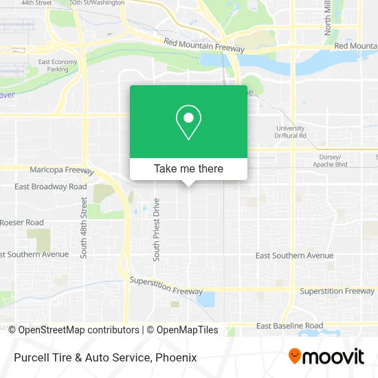 Purcell Tire & Auto Service map