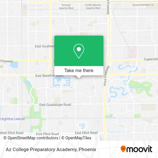 Az College Preparatory Academy map