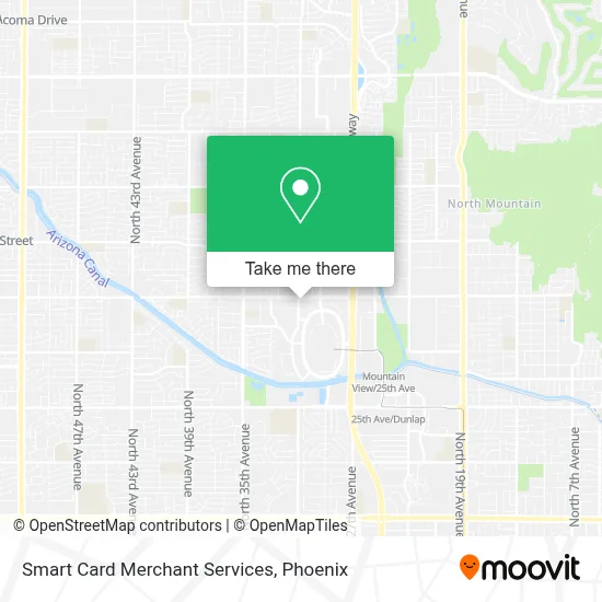 Smart Card Merchant Services map