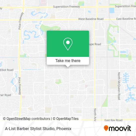 A-List Barber Stylist Studio map
