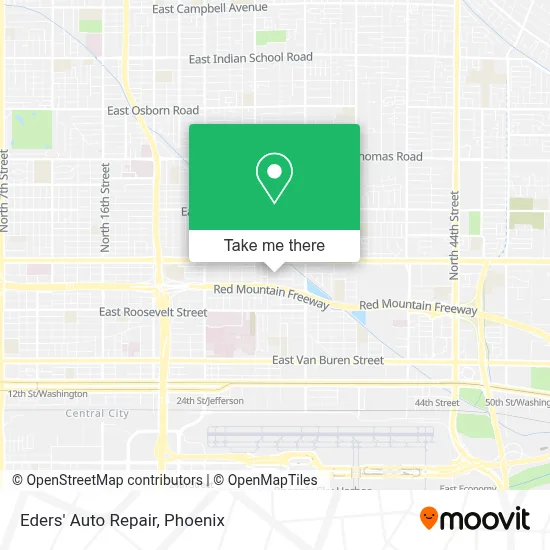 Eders' Auto Repair map