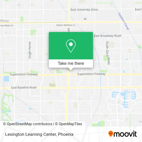 Lexington Learning Center map