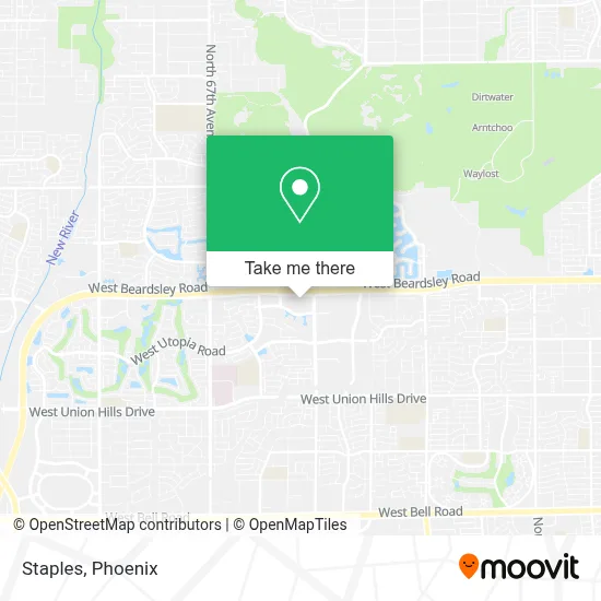Staples map