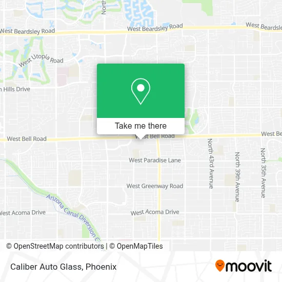 Caliber Auto Glass map