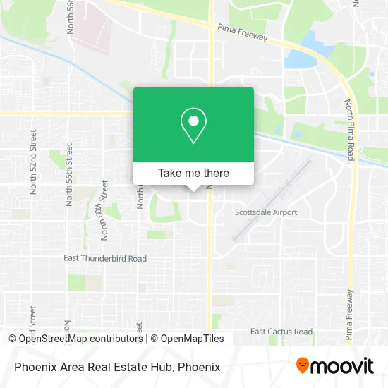 Phoenix Area Real Estate Hub map