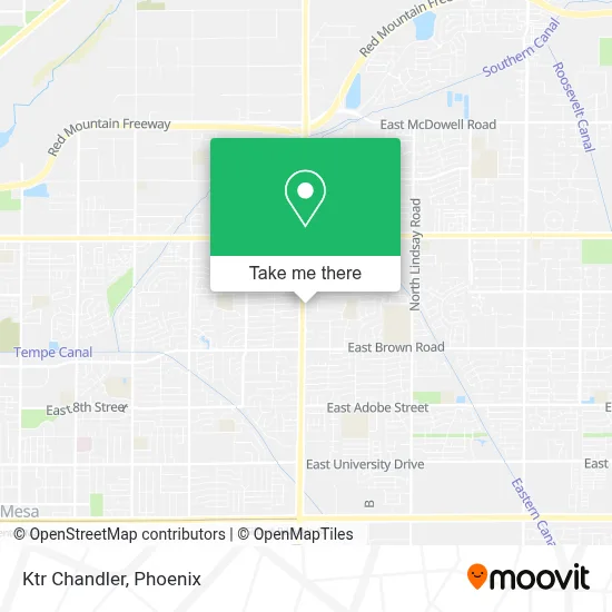Ktr Chandler map
