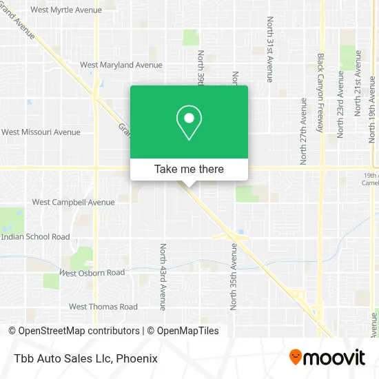 Tbb Auto Sales Llc map