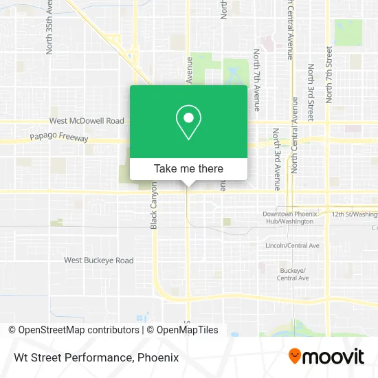 Wt Street Performance map