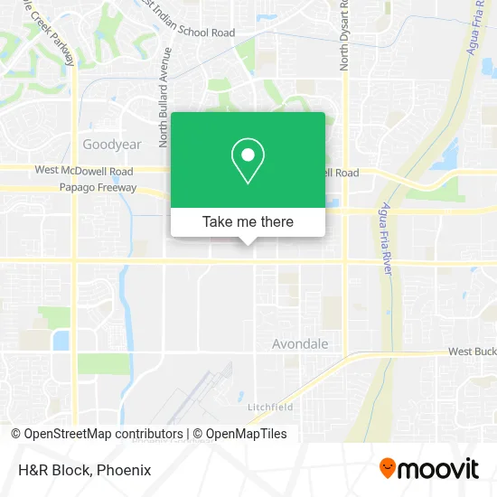 H&R Block map