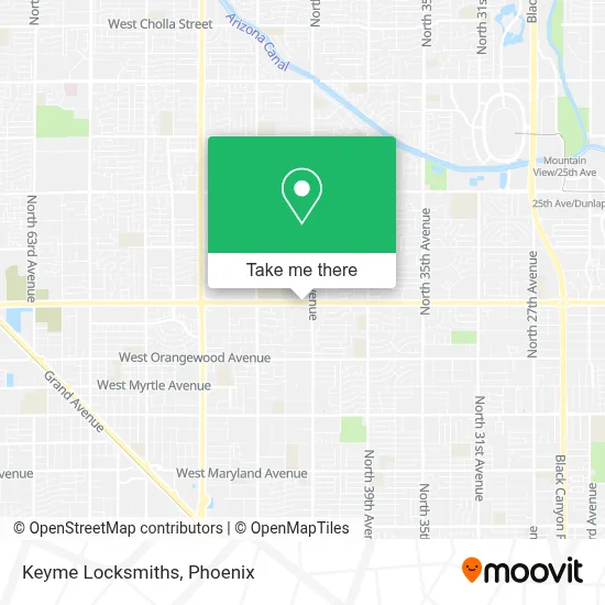Keyme Locksmiths map