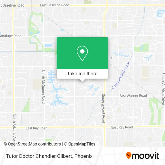 Tutor Doctor Chandler Gilbert map