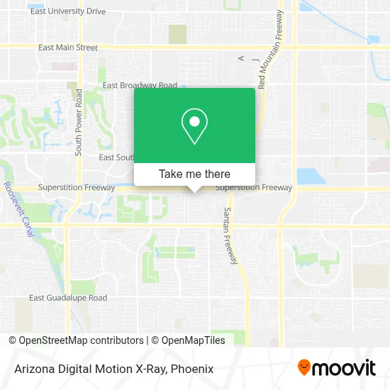 Arizona Digital Motion X-Ray map