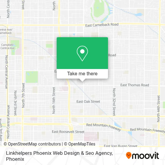 Linkhelpers Phoenix Web Design & Seo Agency map
