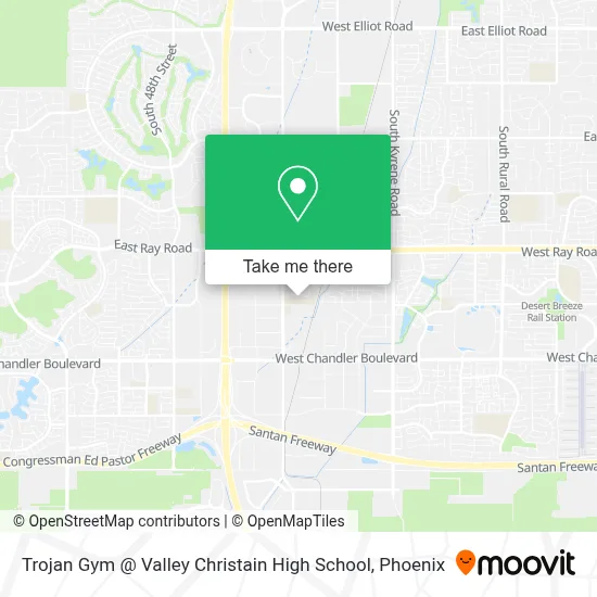 Trojan Gym @ Valley Christain High School map