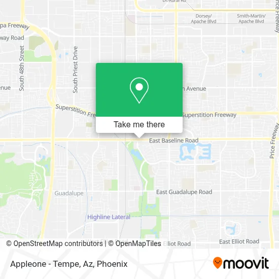 Appleone - Tempe, Az map