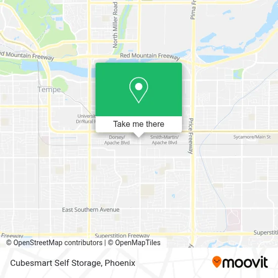 Cubesmart Self Storage map