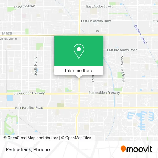 Radioshack map
