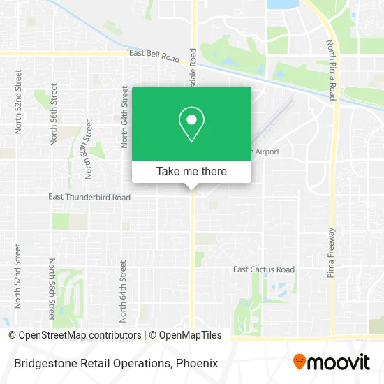 Bridgestone Retail Operations map