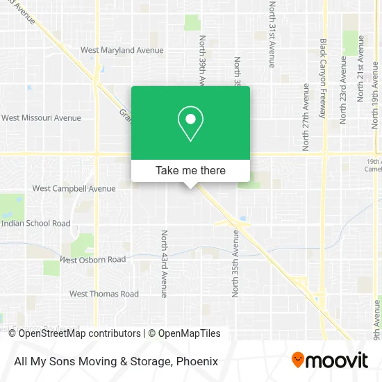 All My Sons Moving & Storage map