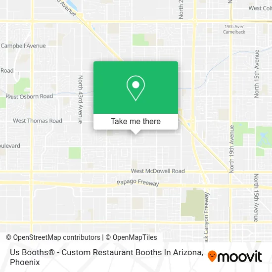 Us Booths® - Custom Restaurant Booths In Arizona map