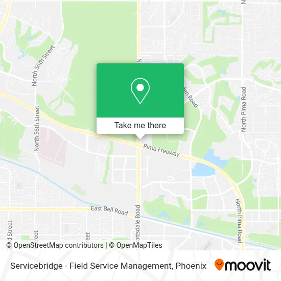 Servicebridge - Field Service Management map