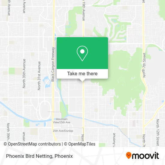 Phoenix Bird Netting map