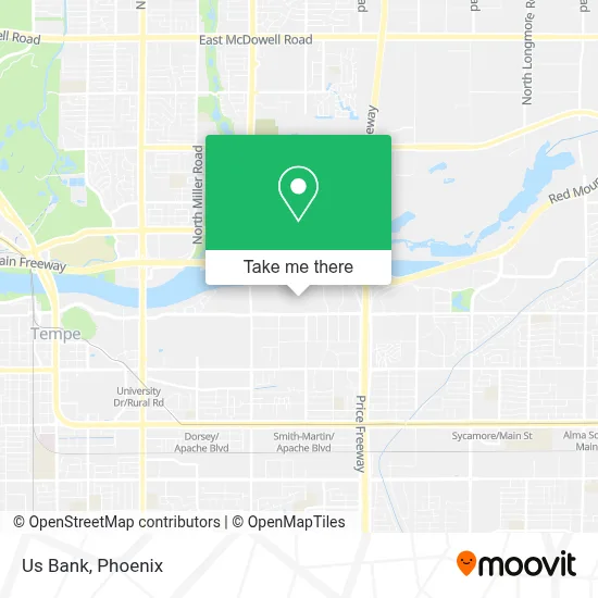 Us Bank map