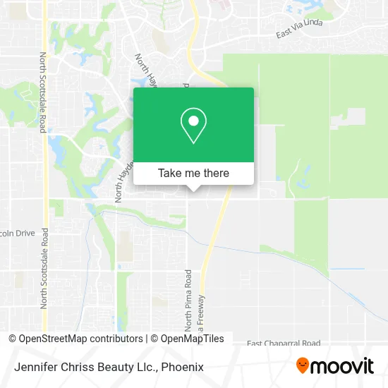 Jennifer Chriss Beauty Llc. map