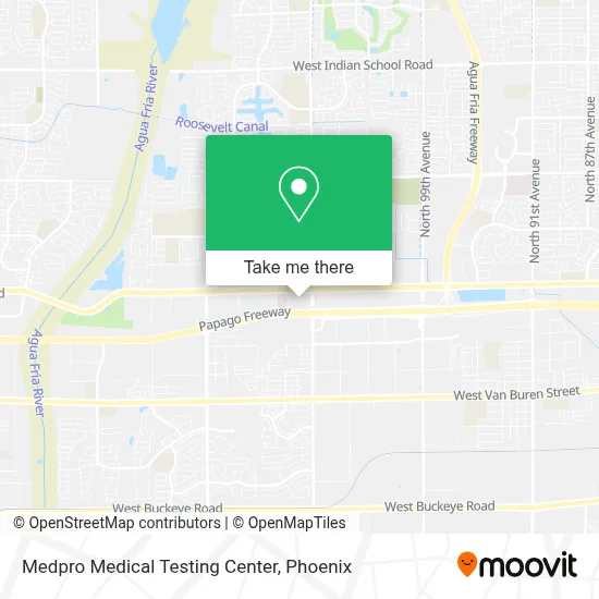 Medpro Medical Testing Center map