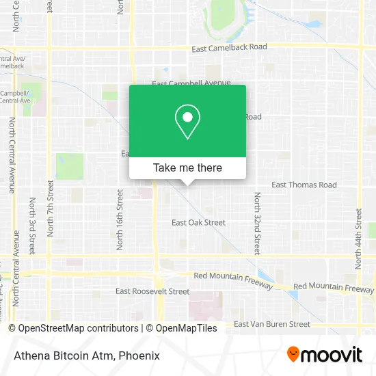 Athena Bitcoin Atm map