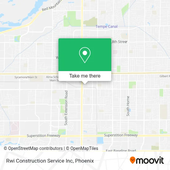 Rwi Construction Service Inc map