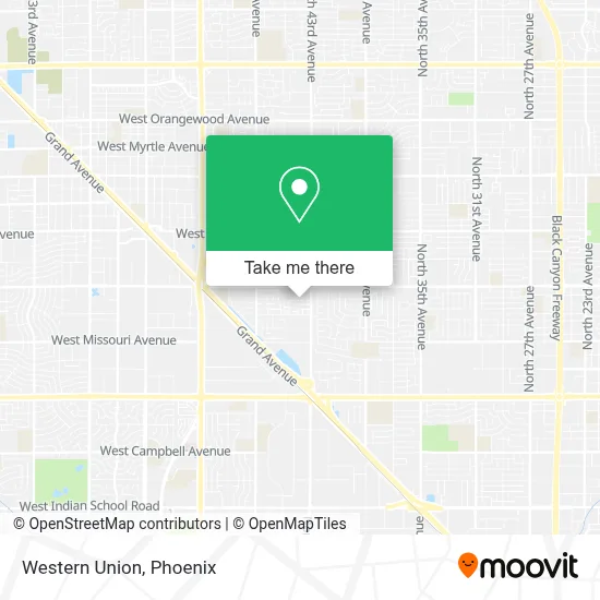 Western Union map