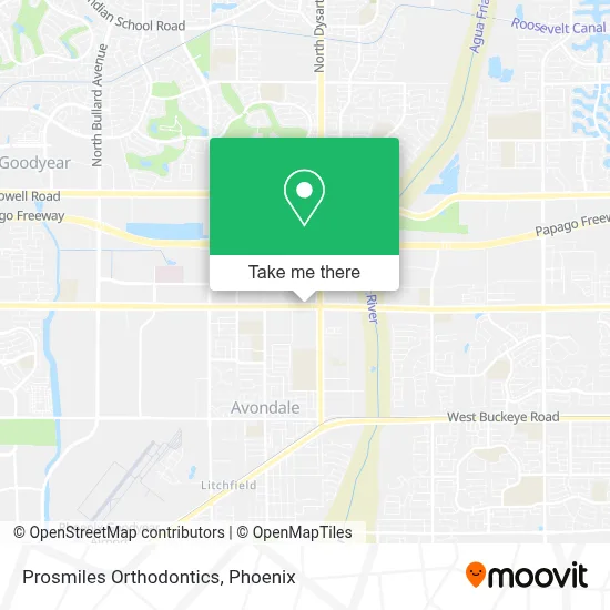 Prosmiles Orthodontics map