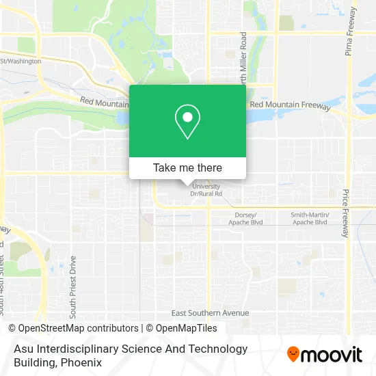 Asu Interdisciplinary Science And Technology Building map