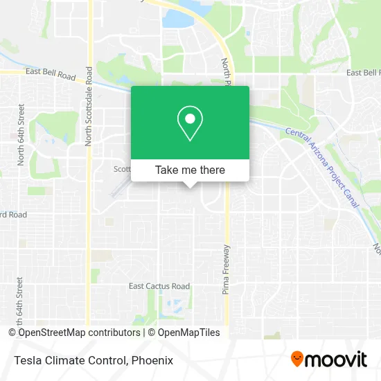 Tesla Climate Control map