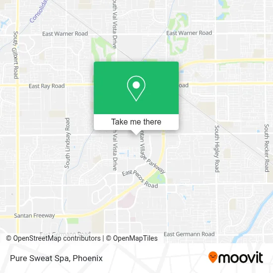 Pure Sweat Spa map