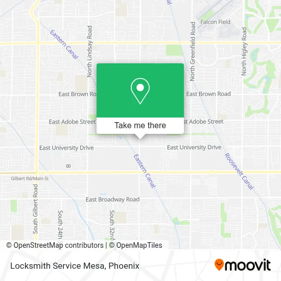 Locksmith Service Mesa map