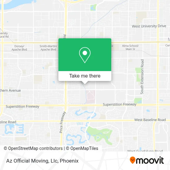 Az Official Moving, Llc map