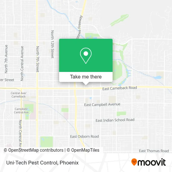 Uni-Tech Pest Control map