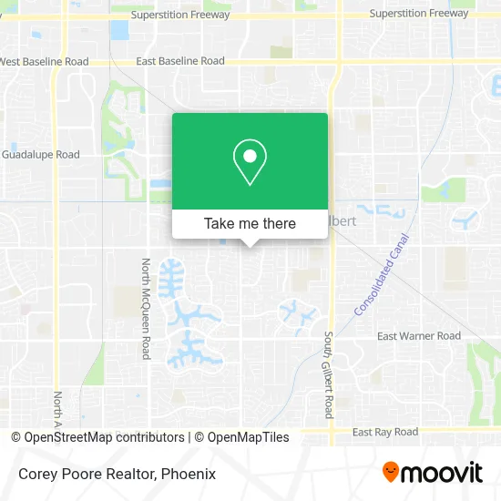 Corey Poore Realtor map