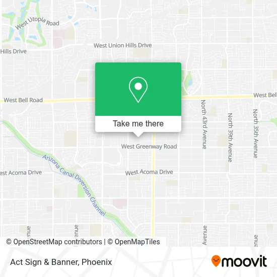 Act Sign & Banner map