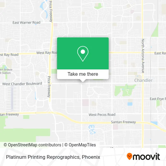 Platinum Printing Reprographics map