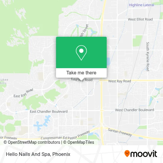 Hello Nails And Spa map