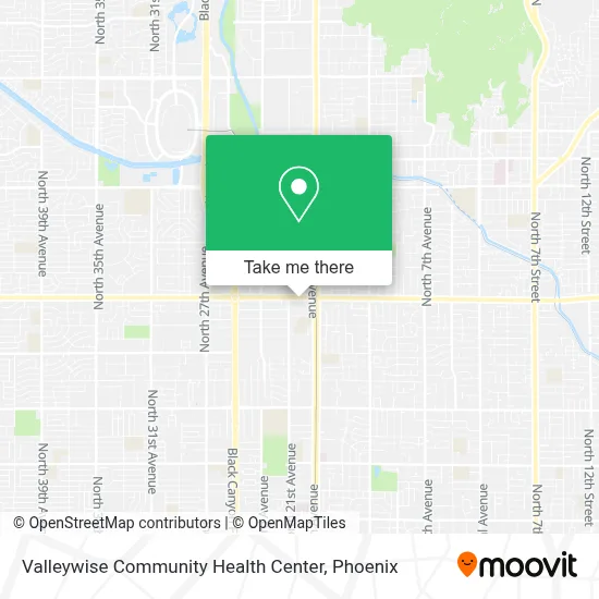Valleywise Community Health Center map