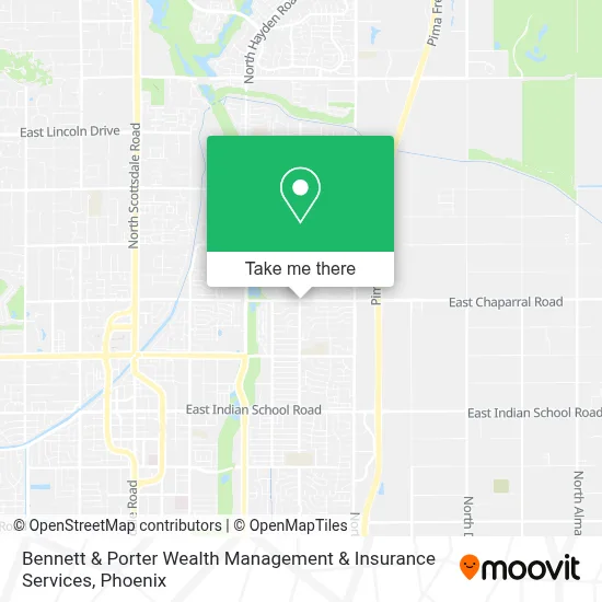 Bennett & Porter Wealth Management & Insurance Services map